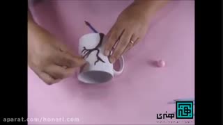 آموزش ساخت درخت با خمیر فیمو برای تزیین ماگ 1