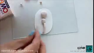 آموزش ساخت دختر گرگین با خمیر فیمو برای تزیین ماگ 1