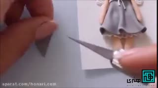 آموزش ساخت عروسک خمیری طرح فرشته 4