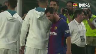 پشت صحنه بازی بارسلونا و رئال مادرید ( پیش فصل )