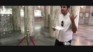 آواز اعتراضی حافظ ناظری بر مزار فردوسی بعد از لغو کنسرت او و شهرام ناظری در قوچان...