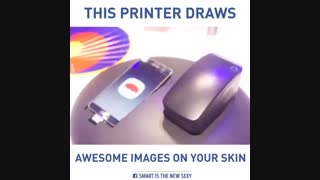 چاپ گر در زمان روی بدن