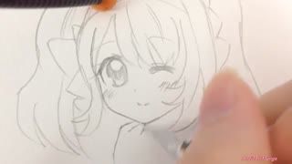 آموزش کشیدن نقاشی دختر انیمه ای  شماره یک (درخواستی )