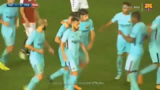 گل پاکو آلکاسر مهاجم بارسلونا به خیمناستیک ( 13 مرداد 96 )