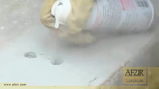 کاشت میلگرد با چسب پایه اپوکسی