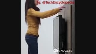 کتابخانه یا کمد پشت تلویزیون