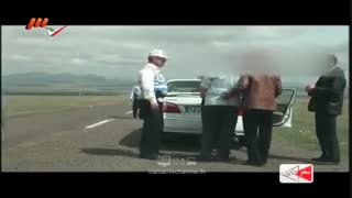 درگیری ابلهانه راننده ماکسیما با پلیس کنترل نامحسوس.