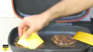 تهیه برگر خانگی در برنامه فودآکادمی آشپزی با ایمان