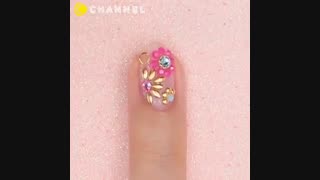 آموزش طراحی ناخن با نگین (3)