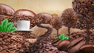 تبلیغی ساده درباره قهوه