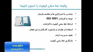 ویدیوی آموزش iso9001 (قسمت دوم) | وبسایت صنایع بیست http://www.sanaye20.ir