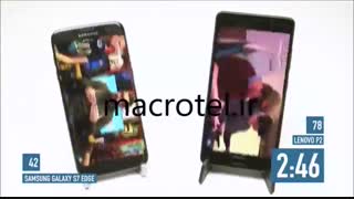 مقایسه باتری S7 edgeوlenovo p2 درmacrotel.ir