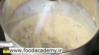 پاستا پنه با سس قارچ و پنیر در برنامه فودآکادمی با ایمان