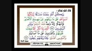 تلاوت فوق زیبای مقطعی از قران کریم