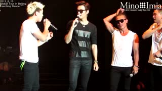 تمرین رقص برای کنسرت لی مین هو در پکن 2013- بسیار بامزه