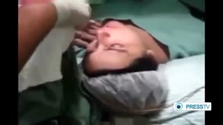 ویدئوی جالب از نوزاد تازه متولد شده که دوست ندارد از مادرش جدا شود