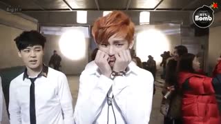 چهره ی با مزه ی v از بی تی اس