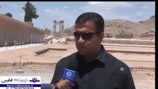 نمایان شدن دیوار جنوبی تخت جمشید - کشف دیوار پنهان مجموعه جهانی تخت جمشید