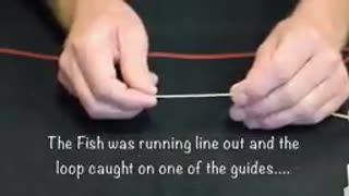 روش گره زدن و بستن نخ ماهیگیری روی چرخ فلای