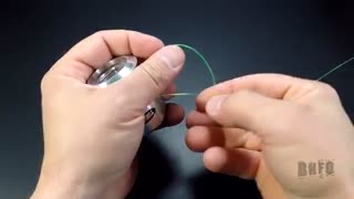 گره نخ روی اسپول چرخ ماهیگیری1