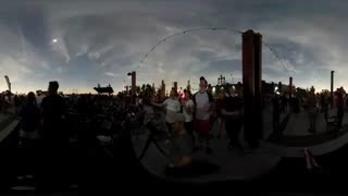 خورشیدگرفتگی کامل 2017 آمریکا به صورت 360 درجه