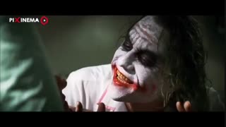 سکانس مقالات جوکر با هاروی دنت در بیمارستان فیلم شوالیه تاریکی(The Dark Knight,2008)