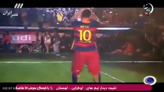 امضا مسی و رونالدینیو روی لباس ورزشی بارسلونا emzaha.com