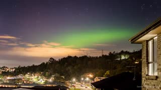 شفق قطبی زیبا در تاسمانی