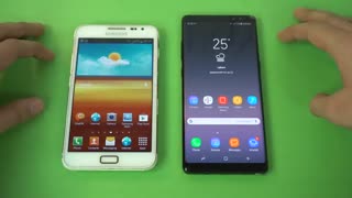 مقایسه جالب گلکسی نوت 8 با اولین گلکسی نوت ساخته شده!