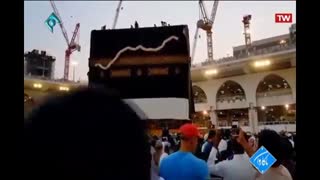 کلیپ تعویض پرده خانه خدا با آهنگ برنامه «ماه عسل»