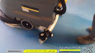 اسکرابر - زمین شوی - کف شوی - دستگاه شستشوی کف کارخانه