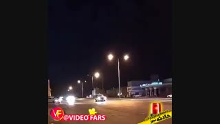 واژگونی خودروی شاسی بلند به علت انجام حرکات نمایشی