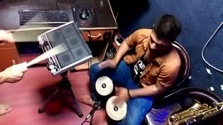 بداهه نوازی پرکاشن الکتریک Spds و بانگو توسط حسن مهدوی