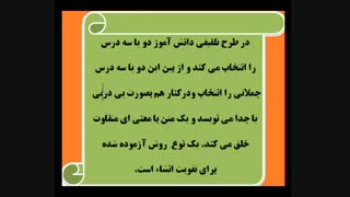 ویدیوی 17.  روش خلاقانه ی انشای تلفیقی