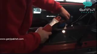 آموزش استفاده از پولیش شیشه حرفه ای سوناکس-گنجی پخش