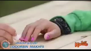 دوربین مخفی لاک زدن ناخن