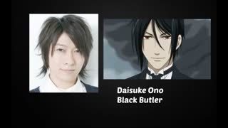 دوبلورهای ژاپنی واینگلیسی سباستین (خادم سیاه)Black Buttler