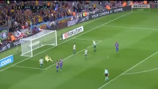 خلاصه بازی بارسلونا 6-1 ایبار (هتریک مسی)