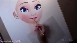 نقاشی زیبایی از فروزن فیور