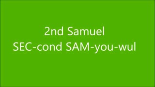 How to Pronounce the Names of the Bible Books in the OT