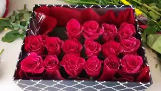 مراحل ساخت جعبه گل رز