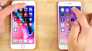 مقایسه سرعت عملکرد آیفون 8 پلاس و آیفون 7 پلاس