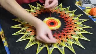 تزئین زیبا با استفاده از نخ