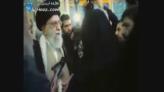 انتشار نخستین‌بار... لحظاتی از دیدار رهبرانقلاب با خانواده شهید حججی