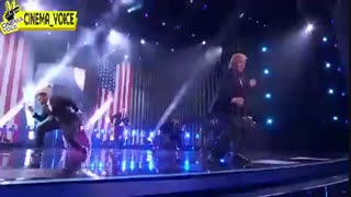 رقص زیبا و خنده دار بدل ترامپ در مسابقات استعدادیابی آمریکا که مو نمیزنه با خودش