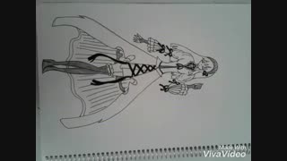 نقاشی جدید من از یک دختر خون آشام