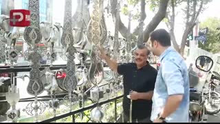 این علامت 900 میلیون تومانی تمام طلا، گرانقیمت ترین عَلم ایران است