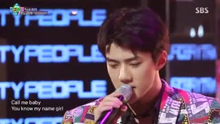 exo اکسو...party people.episode10... باحضورexo.gummy.baek ji young