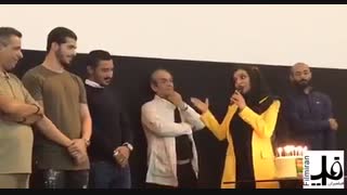 غافلگیرى تولد ساره بیات با حضور رضا قوچان نژاد