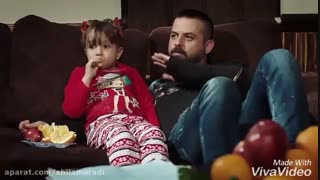 سکانس خنده دار هومن سیدی در سریال عاشقانه